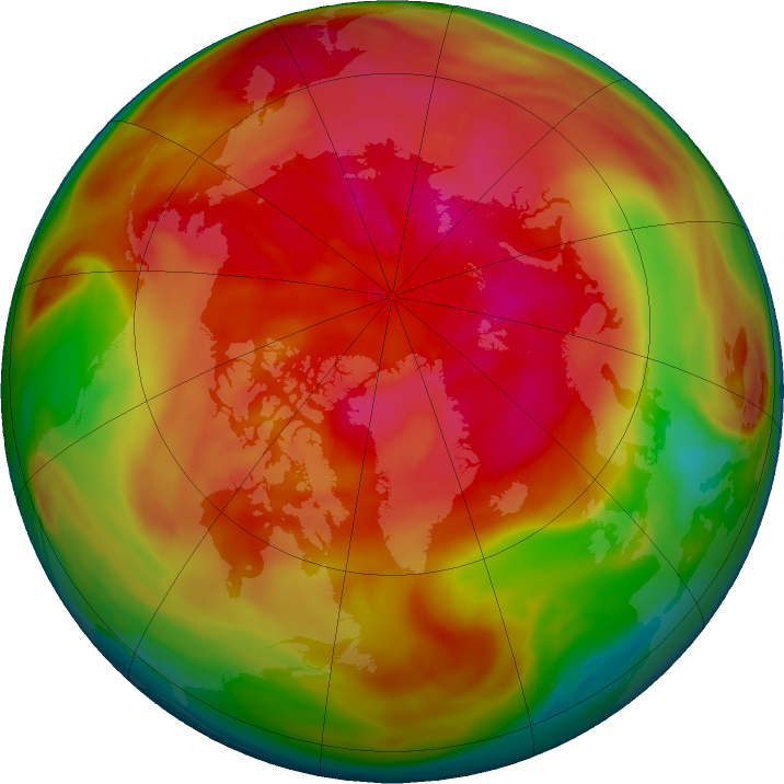 Arctic ozone map for 15 March 2024